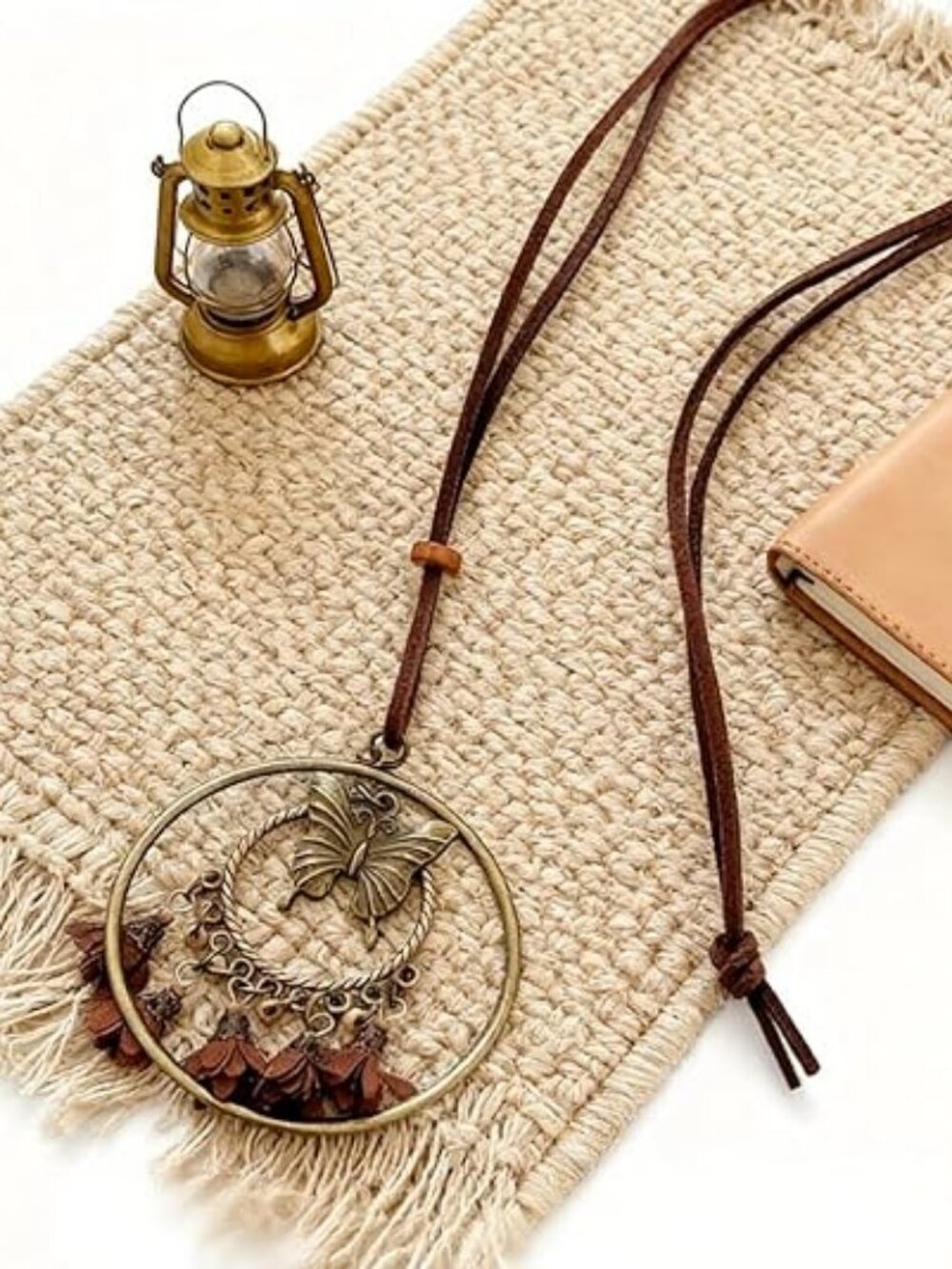 Boho Layered Vintage Pendant Necklace | Adjustable Gold Choker Set